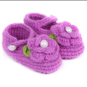 Fashion Comfortable Baby Shoes Handmade Knitting Crochet Newborn